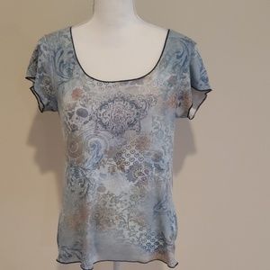 Cute Pastel Blouse Top - Large